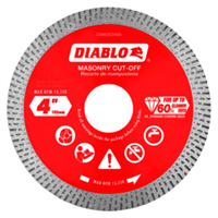 Saw Blade Circular 4" Diamond Continuous Rim Cut-Off Discs for Masonry Diablo DMADC0400 0