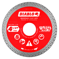 Saw Blade Circular 4-1/2" Diamond Rim Cut-Off Discs for Masonry Diablo DMADC0450 0