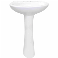 Sink Pedestal Bowl & Leg(White) Terra Catopack 4'' lav 21-5/8'x16-7/8" 0