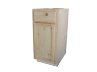 Kitchen Cabinet Knotty Pine Unfinished Base 15" Plywood Box B15 0