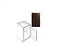 Kitchen Cabinet Luxor Espresso Base 12" B12 Plywood Box 0
