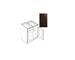 Kitchen Cabinet Luxor Espresso Base 30" B30 Plywood Box 