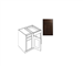 Kitchen Cabinet Luxor Espresso Blind Base 36" Blb36 Plywood Box 