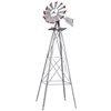 Windmill*S*Decorative 4 1/2'  Silver and Red 45A 0