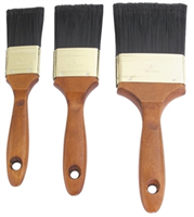 Paint Brush*S*Set 3-Brush Wood Handle ProSource A 22500 0
