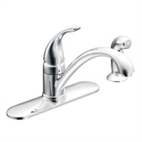 Faucet Moen Kitchen 1 Handle Chrome w/ Spray Torrance CA87480 0