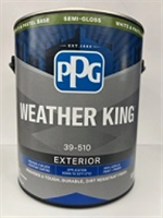 Paint Exterior 39-510 Latex Semi-Gloss H/T White/Pastel Base Weather King 0