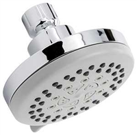 Shower Head Round 1.8 gpm 5-Spray Chrome 3.9 in Dia Plumb Pak K702CP 0