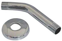Shower Arm w/ Flange 1/2" Connection Threaded 6" Stainless Steel\Chrome Danco 89180 0