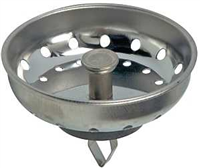 Basket Strainer with Arrow Clip 3-1/4" Stainless Steel Chrome Danco 81079 0