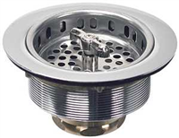 Basket Strainer Assembly 3-1/2" Dia Brass Polished Stainless Danco 81077 0