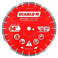 Saw Blade Circular 14" Diamond Segmented Rim Cut-Off Discs For Masonry Diablo DMADS1400 0