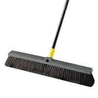 Broom*D*Push w/ Handle 24" Bulldozer Smooth Surfaces Quickie 00533 0