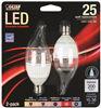 Bulb LED 25-Watt Dimmable Flame Tip E12 Base 2 Pack Feit BPCFC25/827/LED/2 BPCFC/DM/160/LED 0