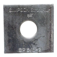 Simpson BP5/8 Bearing Plate 3"X3" with 5/8" Bolt Diameter 0