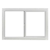 Window White 3/0X2/0 400 Series Vinyl 1X1 Slider Low E No Screen 0