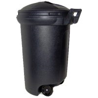 Trash Can 32Gal Plastic Ti00019 W/Snap Lid W/Lock Lid  2894 EGRN 0