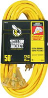 Extension Cord 12/3 3-Outlet 100' Yellow Jacket 2820 0