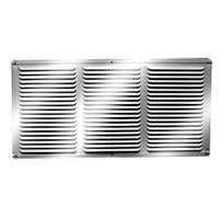 Under Eave Cornice Vent 8"X16"  Mill Finish Louvered EAC16X8 0
