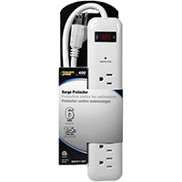 Surge Protector 6 Outlet Strip 400 Joule BP802013/OR802013 0