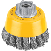 Grinding Cup Brush 3X5/8-11 Knotted Wire Dw4910 0