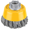 Grinding Cup Brush 3X5/8-11 Knotted Wire Dw4910 0