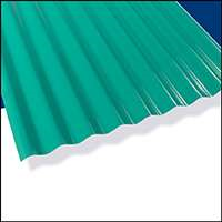 Corrugated Roofing Palruf 12' Green PVC 101480 0
