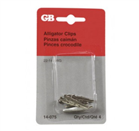 Clip Alligator Clip 22 to 14 AWG, Silver 14-075 0
