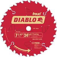 Saw Blade Circular 7-1/4" 24T Framing Carbide Diablo DO724A 0