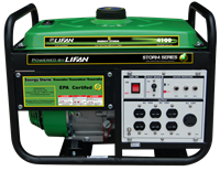 Generator*D*4000W Es4100 Lifan 7Mhp Recoil Start 0