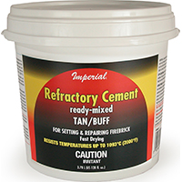 Imperial Refractory Cement Ready Mixed (128 oz) KK0308 0