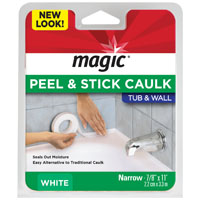 Caulk Strip Peel and Stick Tub & Wall  3/4"X11' Mc156T 0