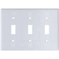 Wall Plate Switch 3Gang White 2141W 0
