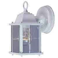 Light Fixture Exterior Wall Lantern White AL1037-43L 0