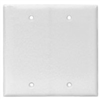 Wall Plate Blank 2Gang Oversize White 0