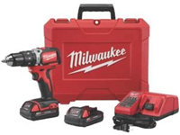 Drill 1/2"Drill*D*Driver 18V Compact W/ 2-Batteries,1-18V Charger M18 Milwaukee 2801-22CT 0