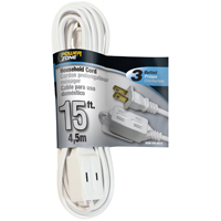 Extension Cord 16/2 White 15' OR660615 0