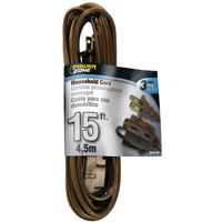 Extension Cord 16/2 Brown 15' OR670615 0