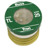 Fuse Plug Type TL 25 Amp Time Delay 3/Cd BP/TL-25 0