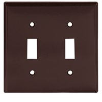 Wall Plate Switch 2Gang 2139B Brown 0