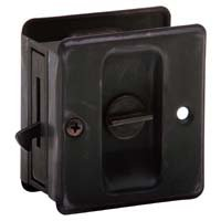 Pocket Door Lock Privacy Oil Rubbed Bronze SC991B-716 0