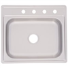 Sink Kitchen Stainless Steel 6" Deep Single Bowl Csla2522-6-4N/Fss604Nb 0