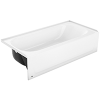 Tub Steel White Lh 60" Bathtub 0