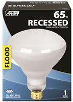 65-Watt *D*Incandescent BR40 Flood Light Bulb Frost 65BR/FL 0