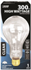 Bulb Incandescent 300-Watt Dimmable Clear E26 Base Feit 300M 0