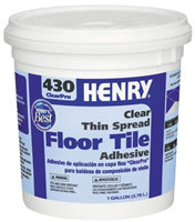 Adhesive Floor Tile 1Gal Latex Henry 430-040 0