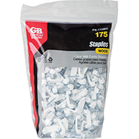 Electric Staples 75Pk 3/4" Plastic Ps175J For 12/3 & 10/3 Wire 0