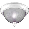Light Fixture Ceiling White 13" Round Frosted Glass F51Who2-1005-3L 0