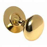 Cabinet Knob*D* 1-3/16" Polished Brass w/ Back Plate Bp544 0