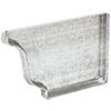 Gutter Right End Cap 5" Galvanized Style K 29206 0